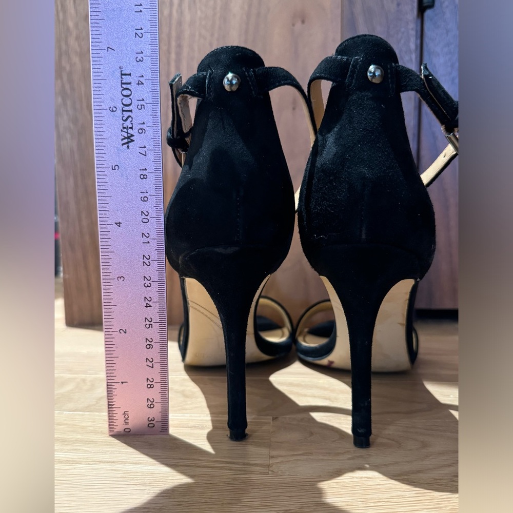 Enzo Angiolini black suede sandals, size 7 - Picture 4 of 10